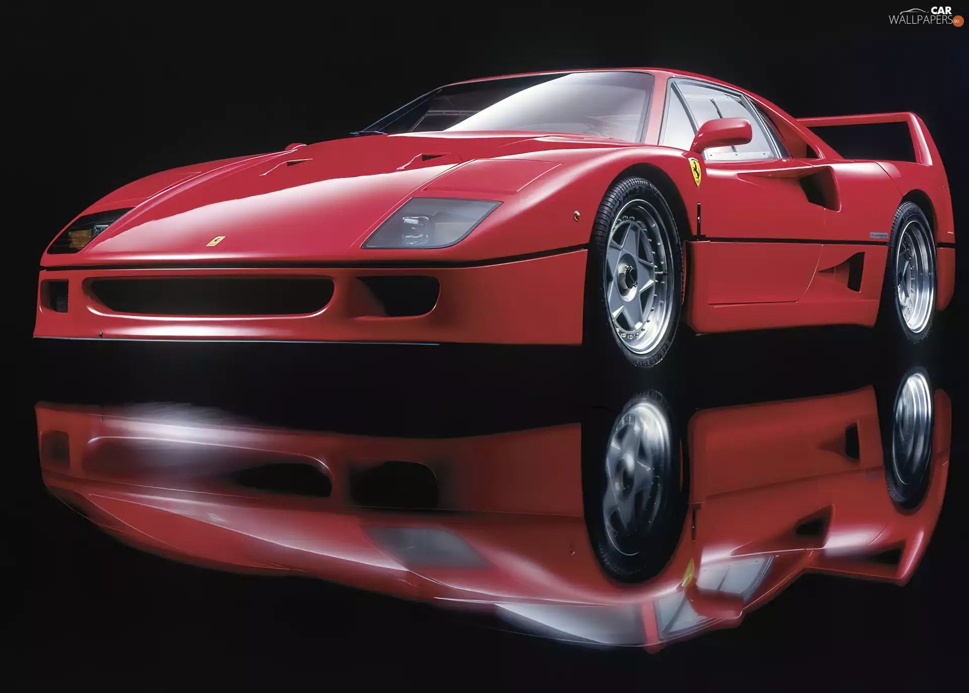 Ferrari F 40, reflection