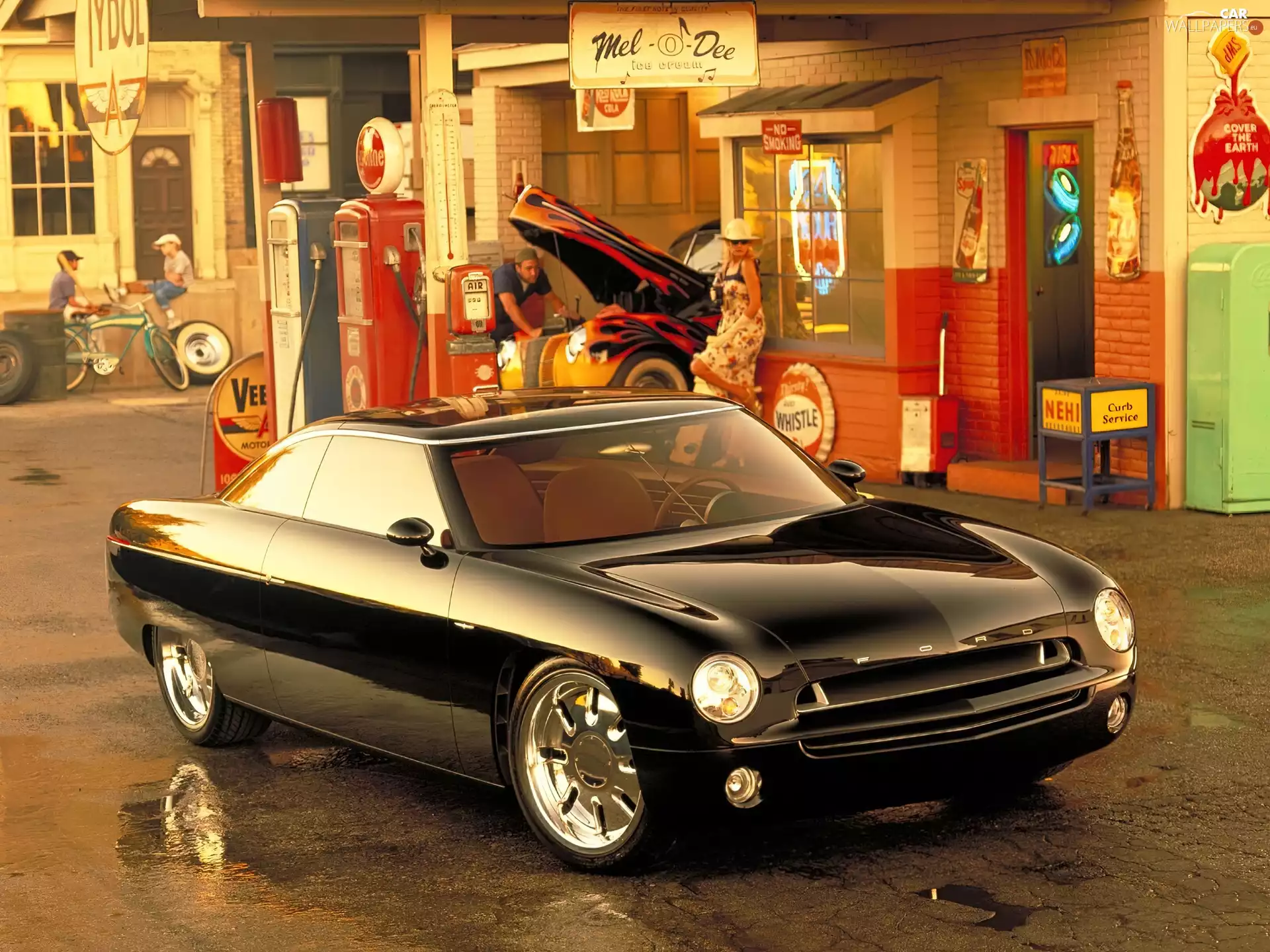 Ford, TUNING, america, Retro