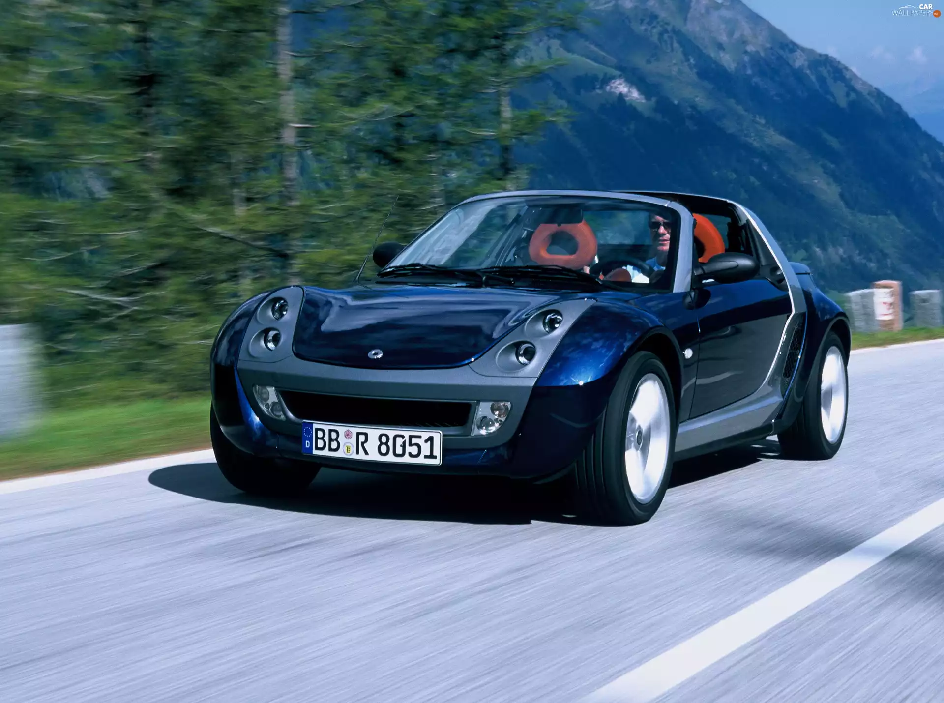 Black paint, Smart Roadster