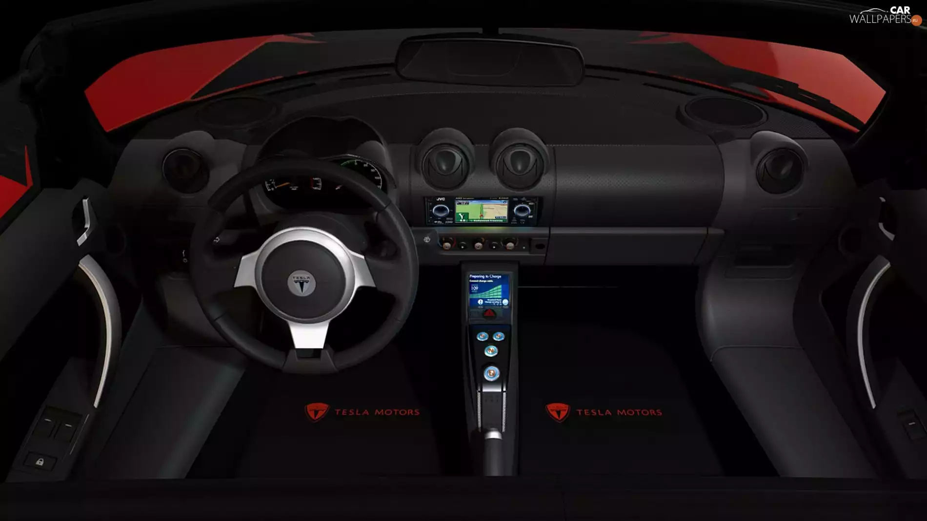 Tesla, Sport, interior, Roadster
