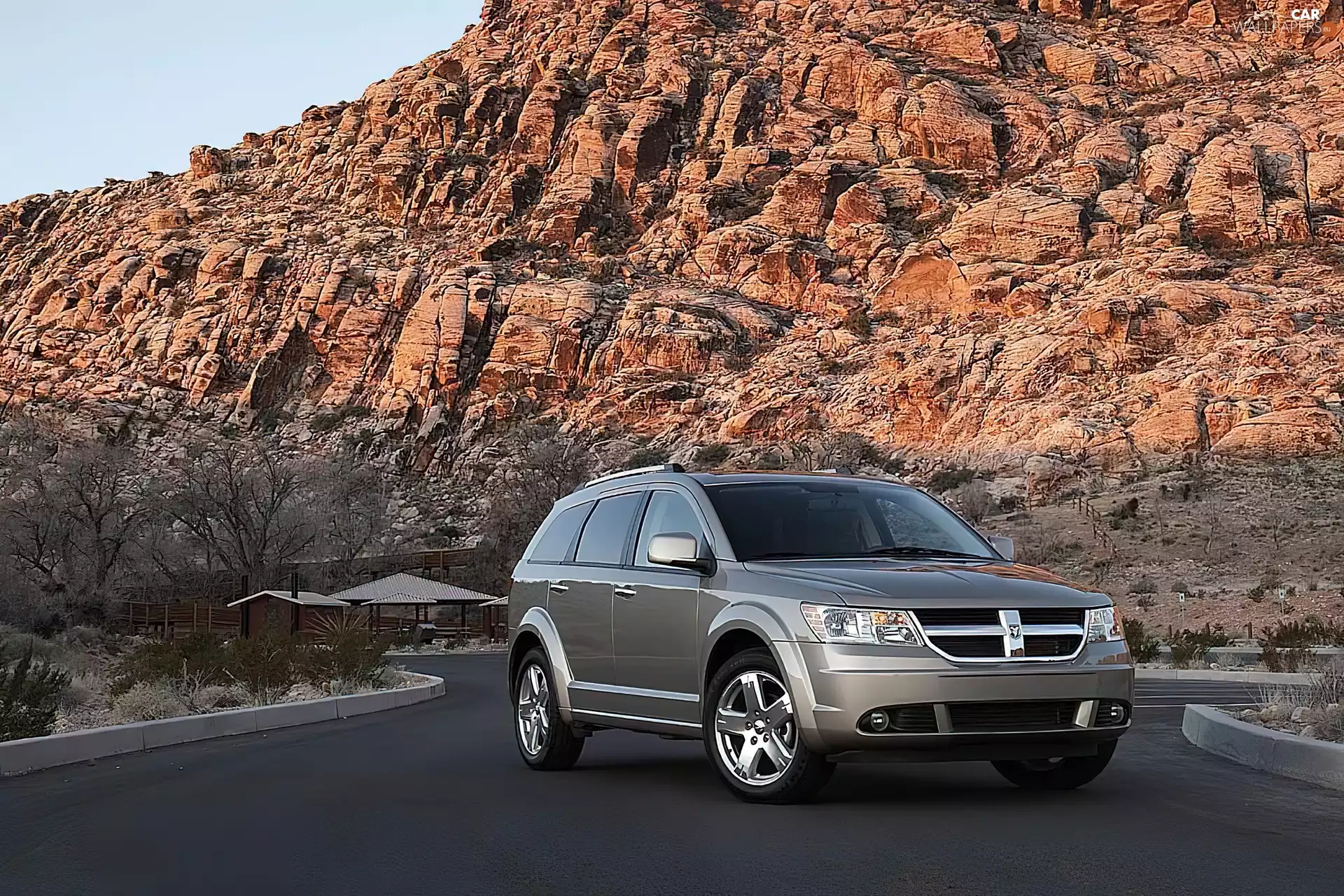 4x4, Dodge Journey, rocks