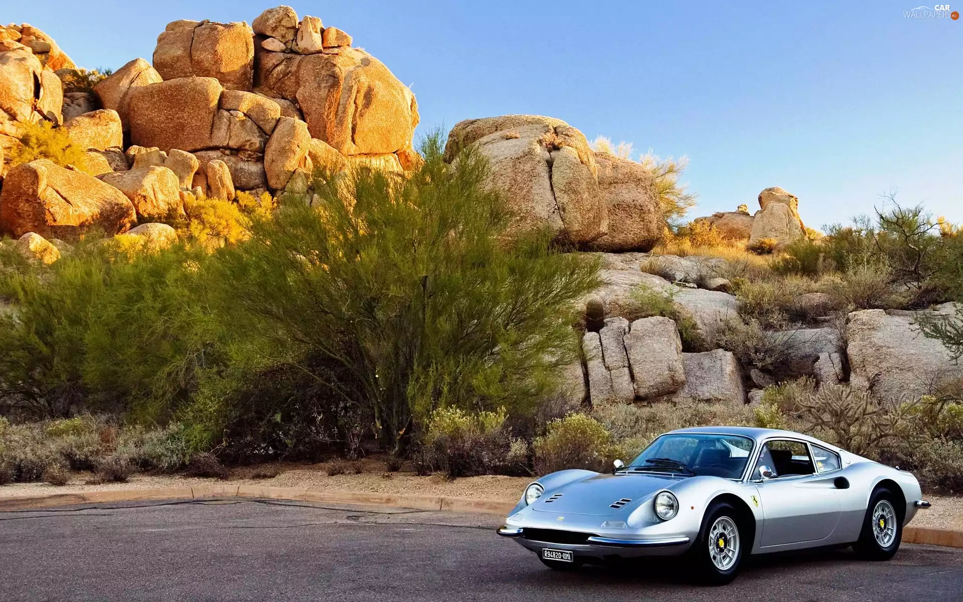 rocks, Ferrari, Dino