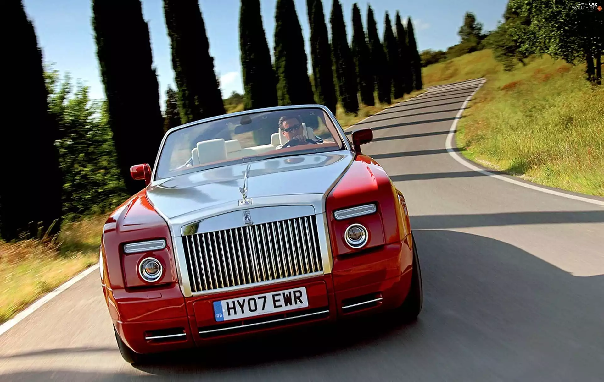 Red, Rolls Royce Phantom Drophead