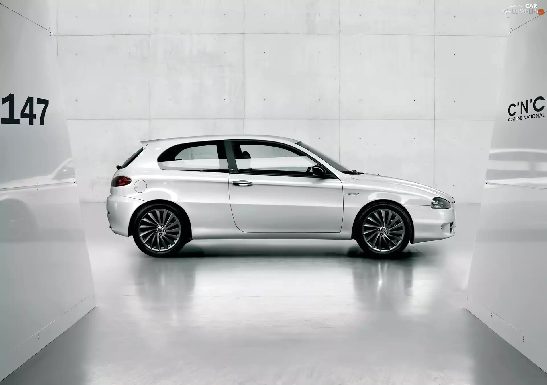 Alfa Romeo, side, White, 147