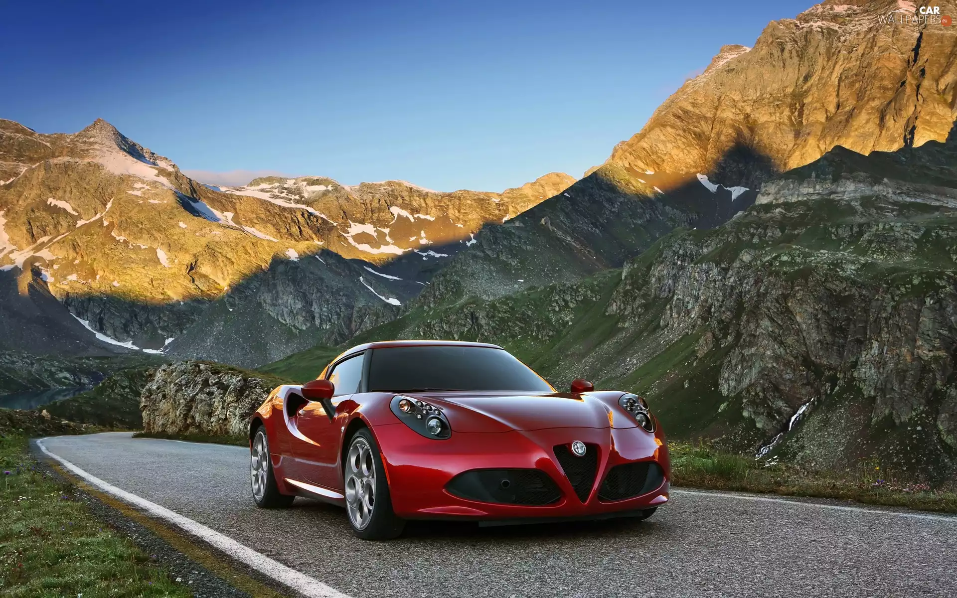Alfa Romeo, Way, Mountains, 4C