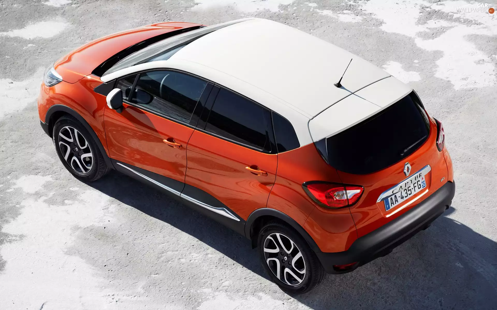 Red, White, the roof, Renault Captur
