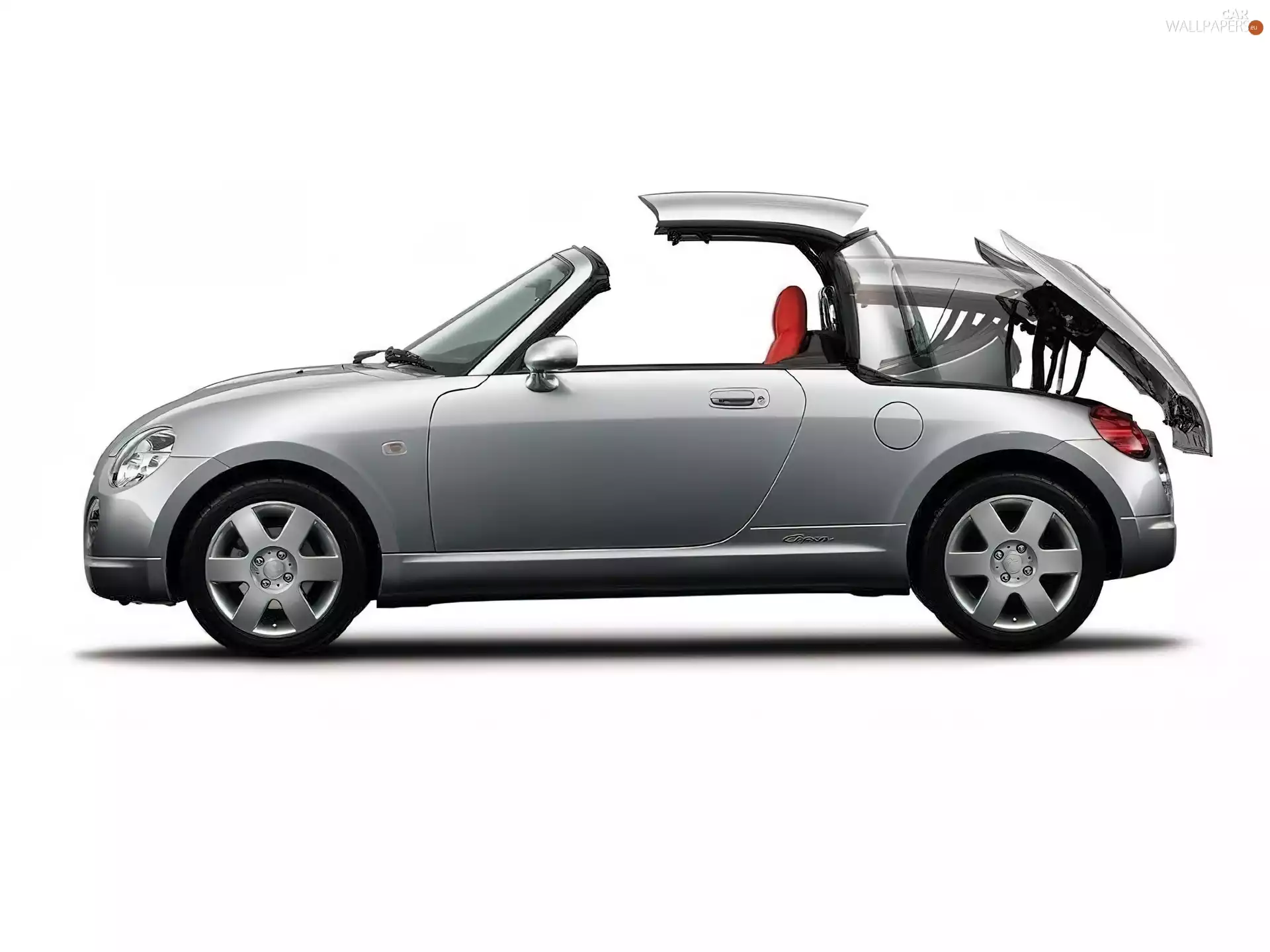 the roof, Daihatsu Copen, Folded