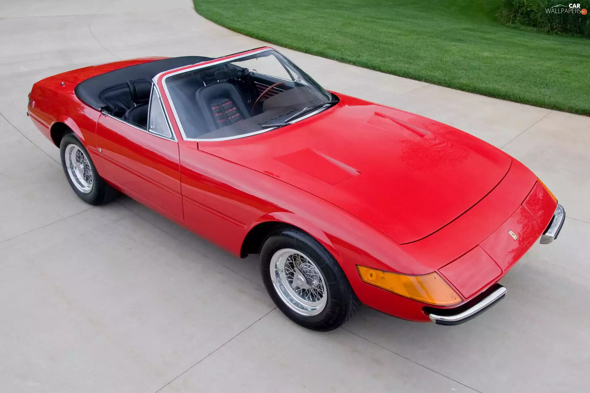 Red, complex, the roof, Ferrari Daytona
