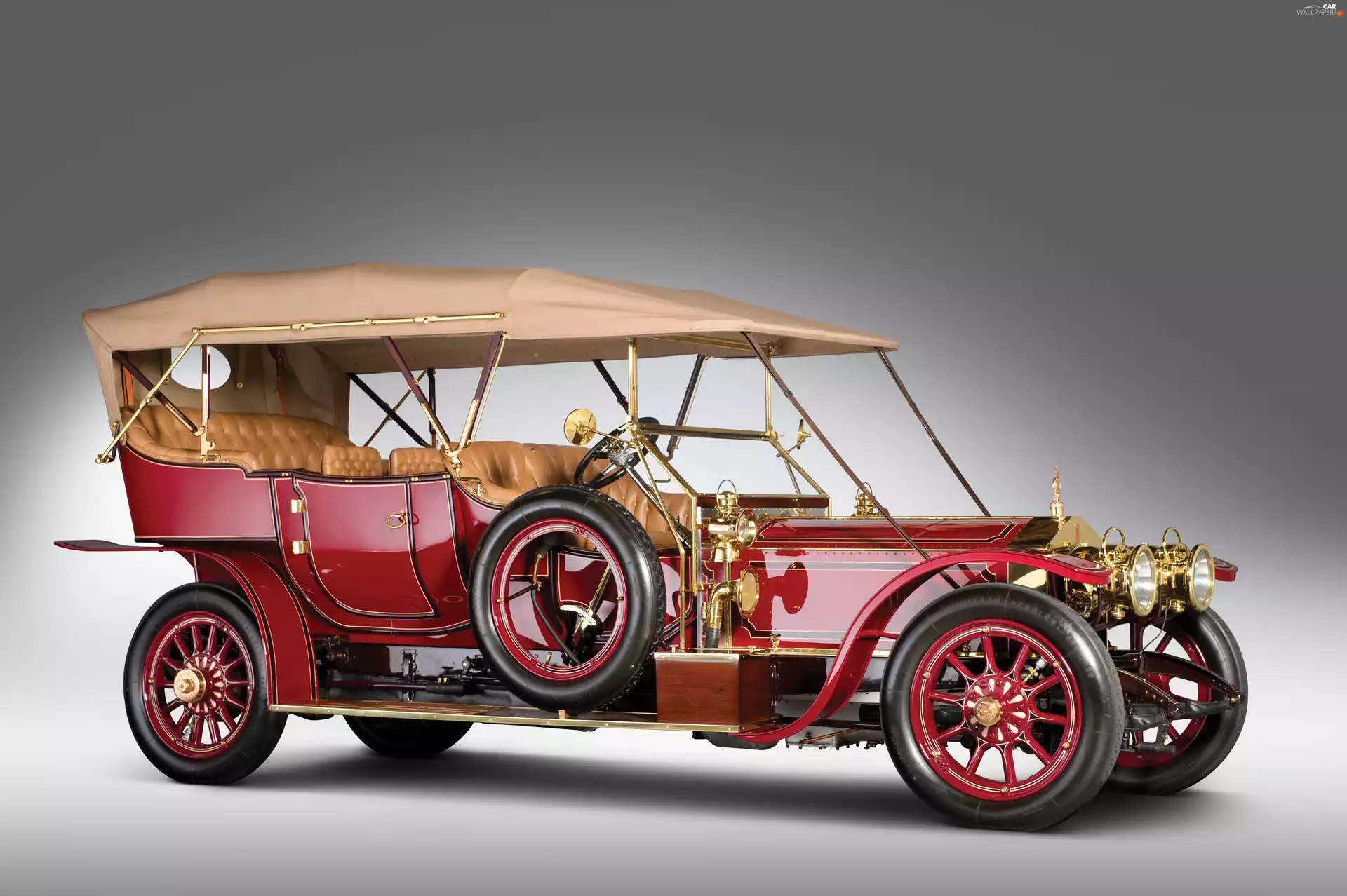 Ghost, 1911, Rolls Royce, silver, antique
