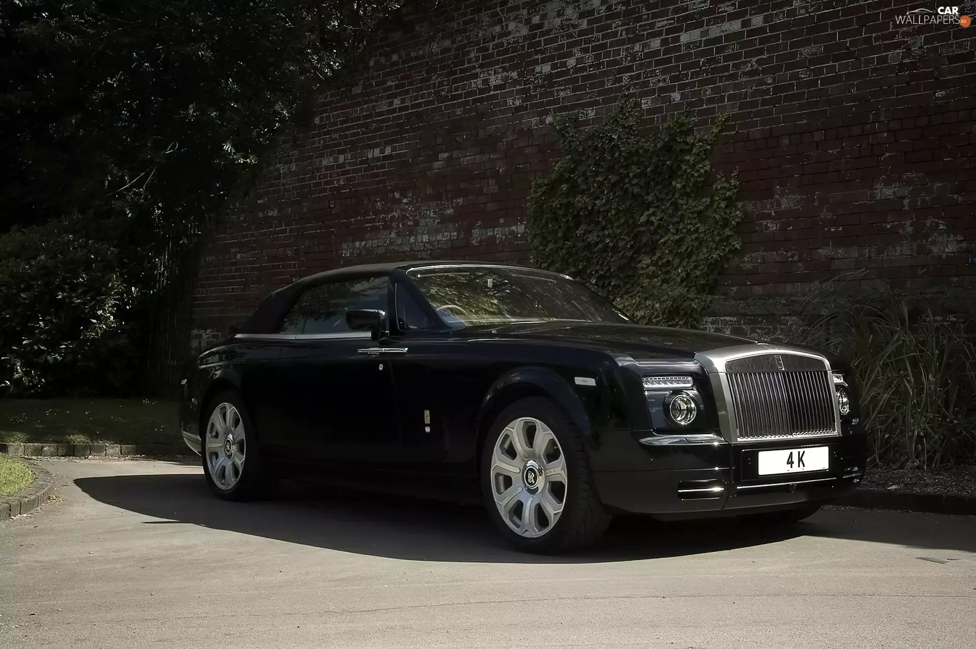 4K, Black, Rolls-Royce Phantom Drophead