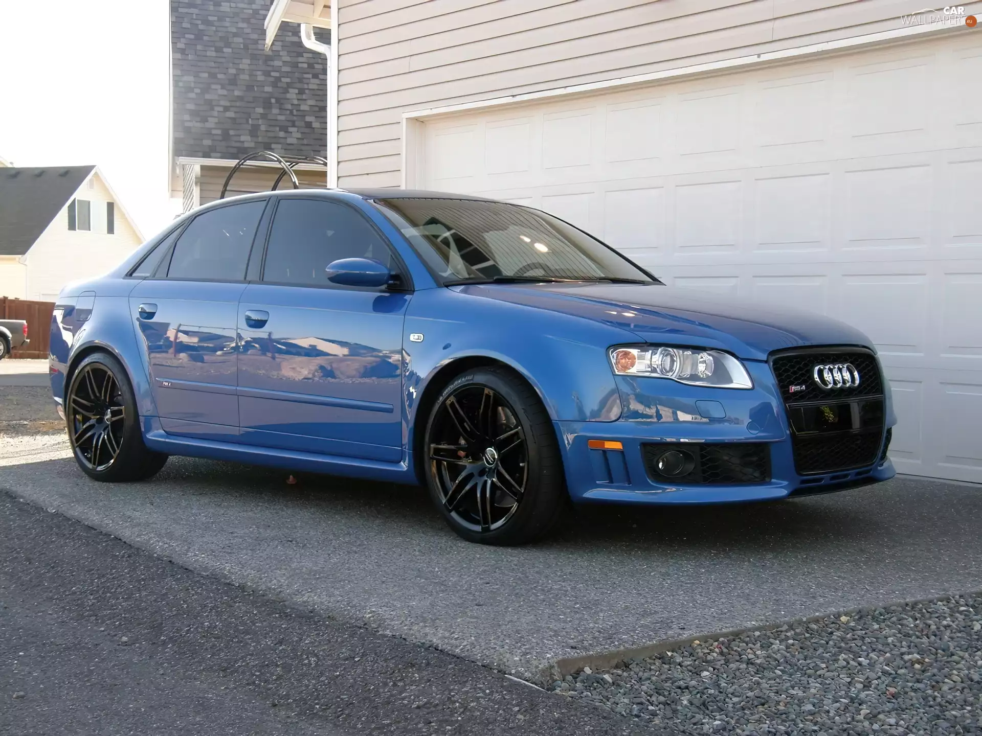 Audi, Black, wheels, RS4