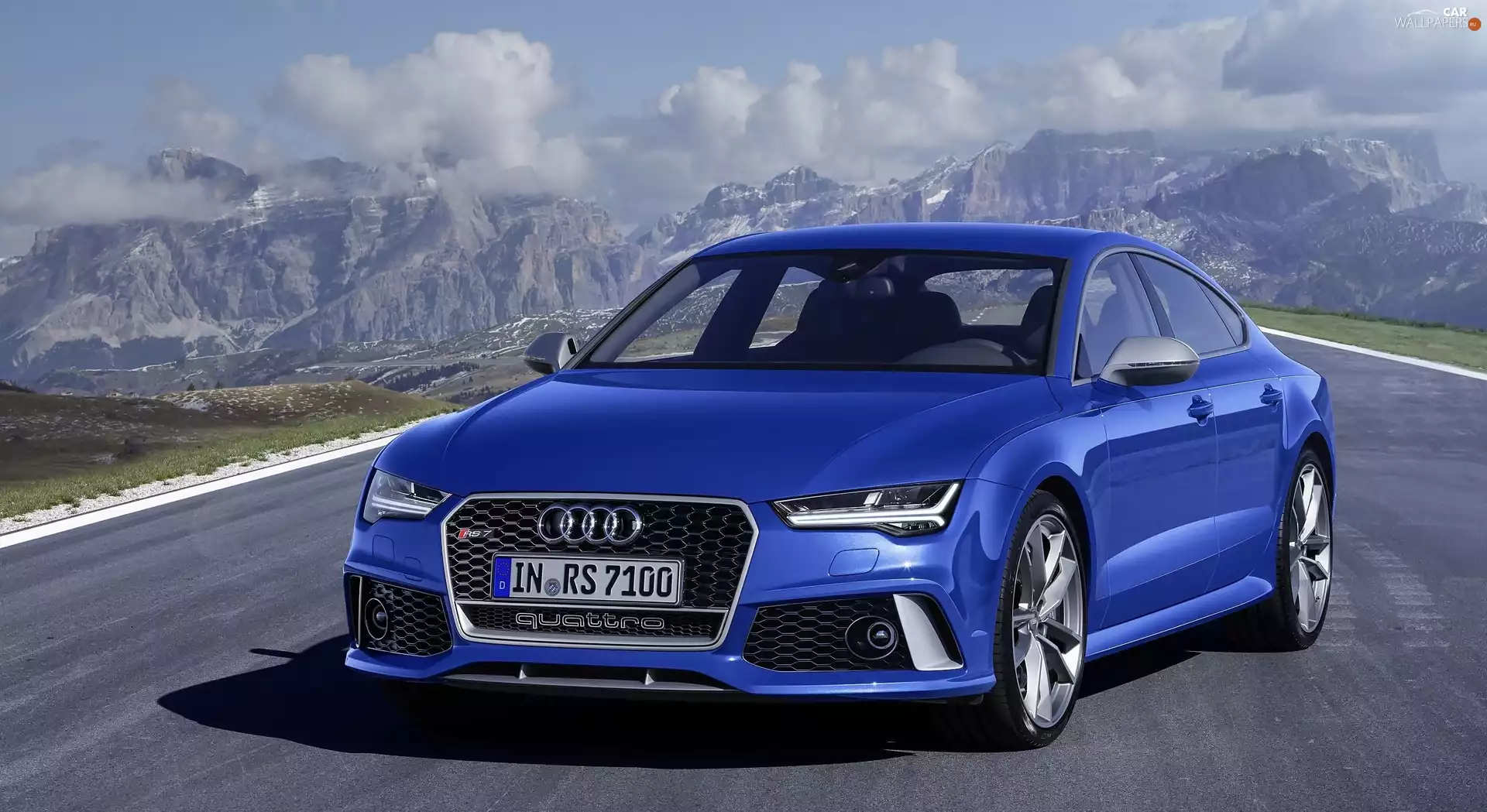 Audi, Way, Mountains, RS7