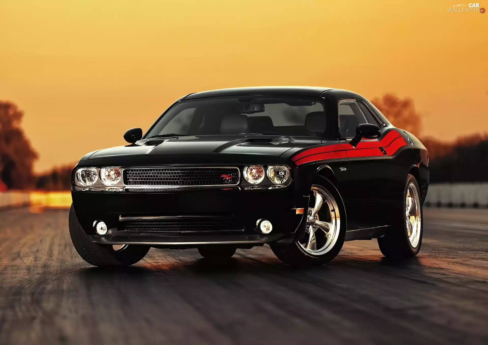 Black, Dodge Challenger RT
