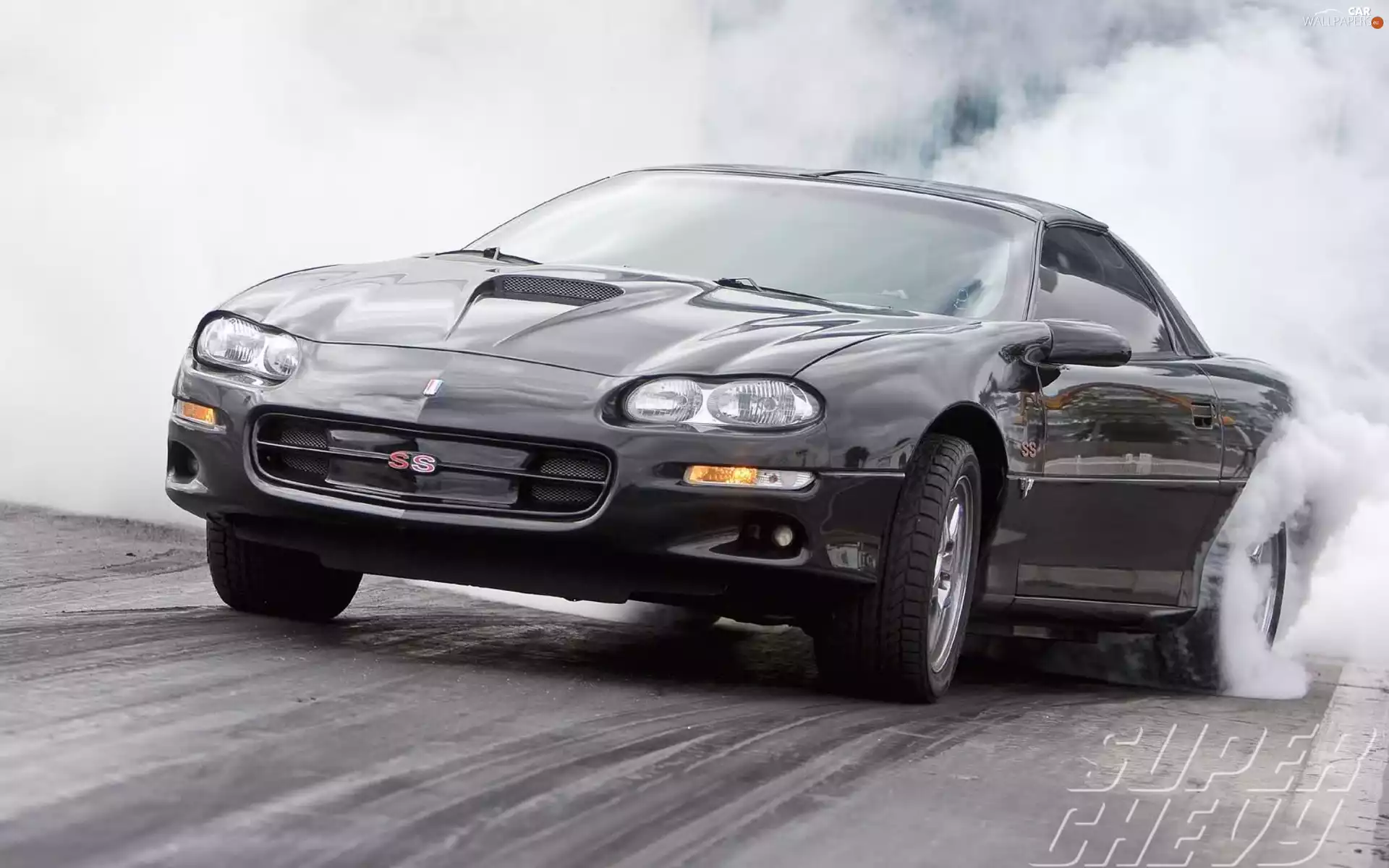 burning, rubber, Camaro, Z28, Chevrolet