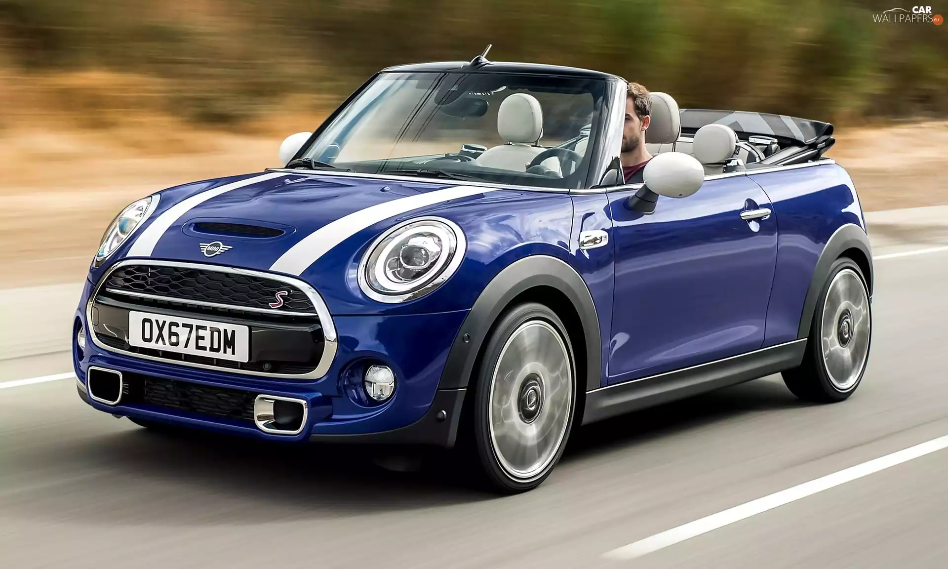 2019, Mini Cooper S Convertible, blue