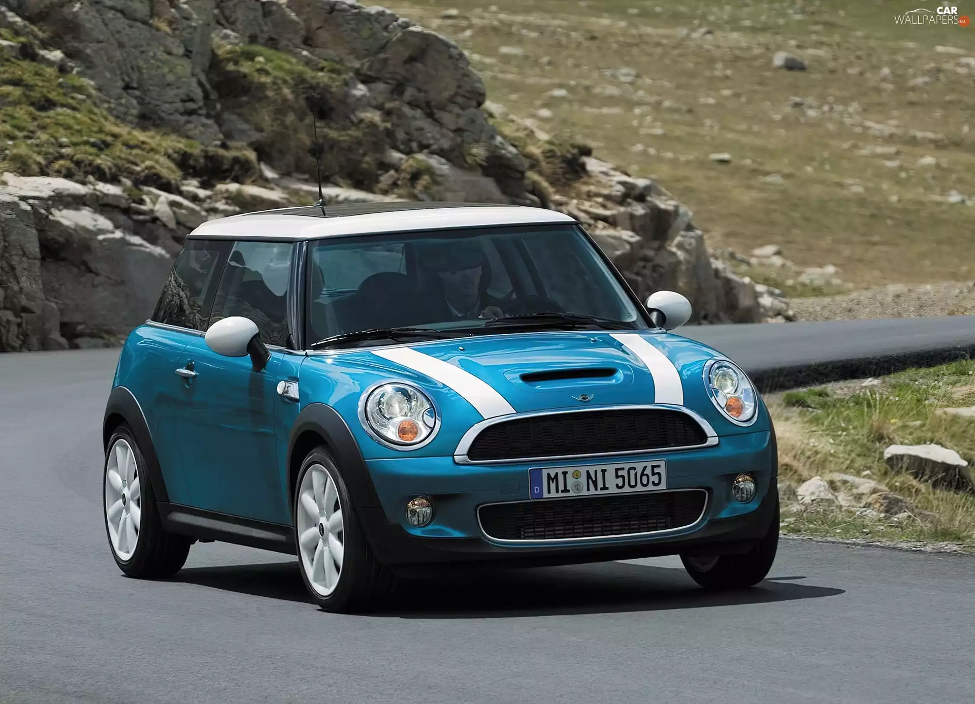 blue, Mini Cooper S
