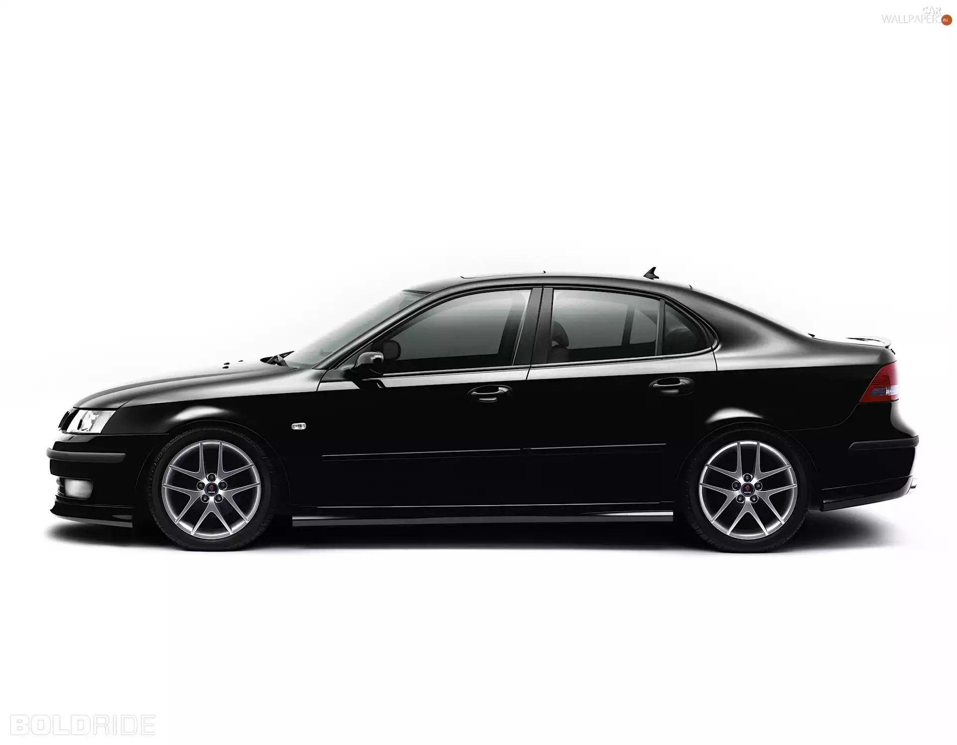 Aluminium rims, Black, Saab 9-5