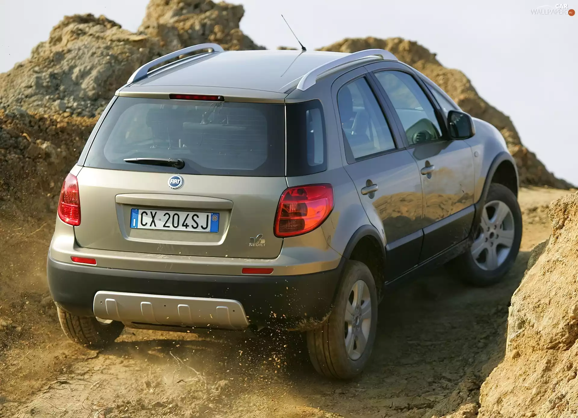 Fiat Sedici, trunk, Mud, flap