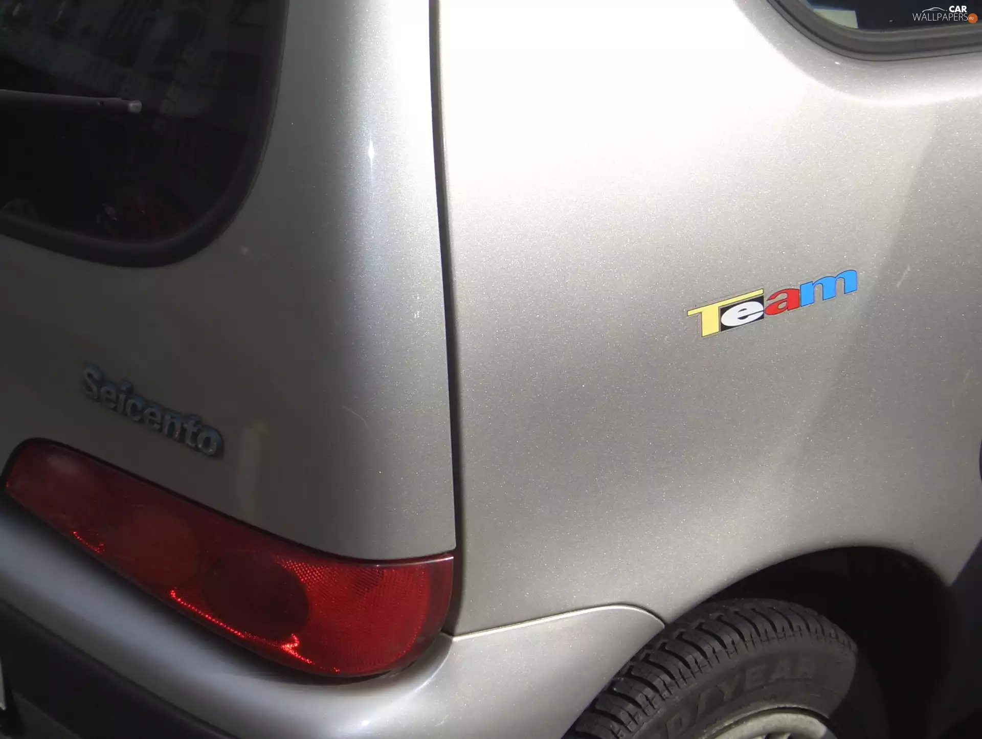 Fiat Seicento, Lamp, Back, Team