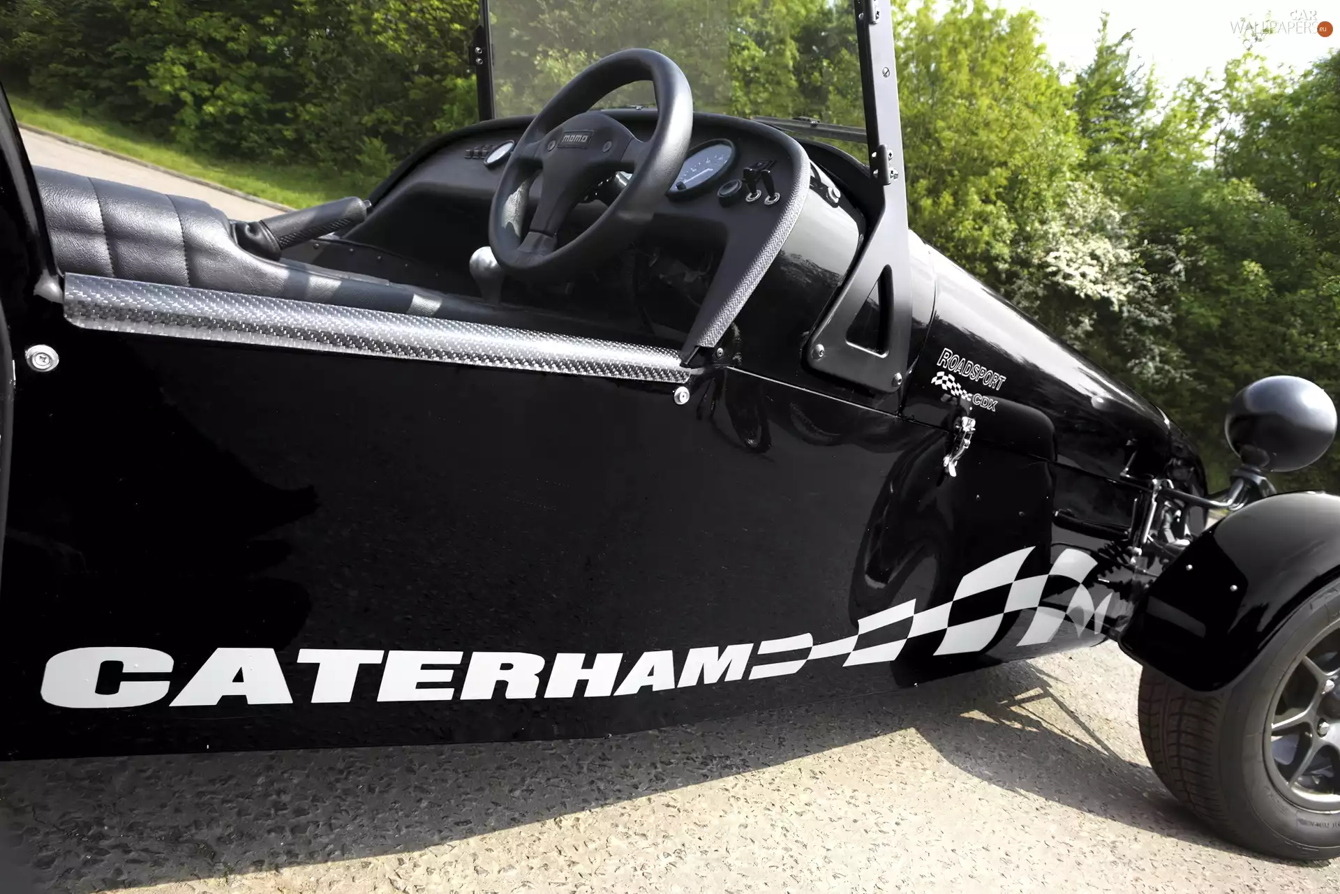 Caterham Series R, driver, logo