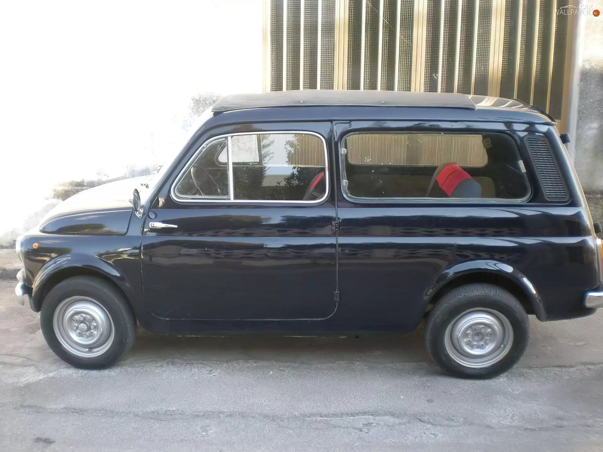 Black, side, Autobianchi A500, Left