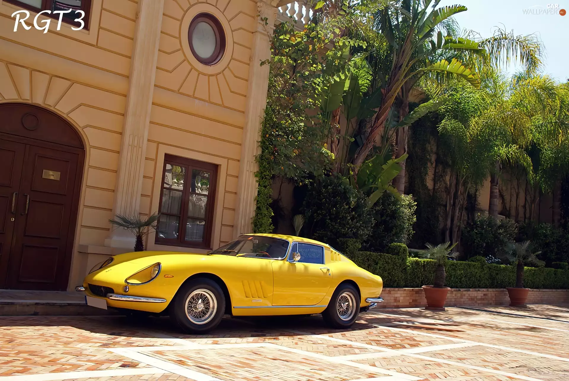 Yellow, side, Ferrari 275, Left