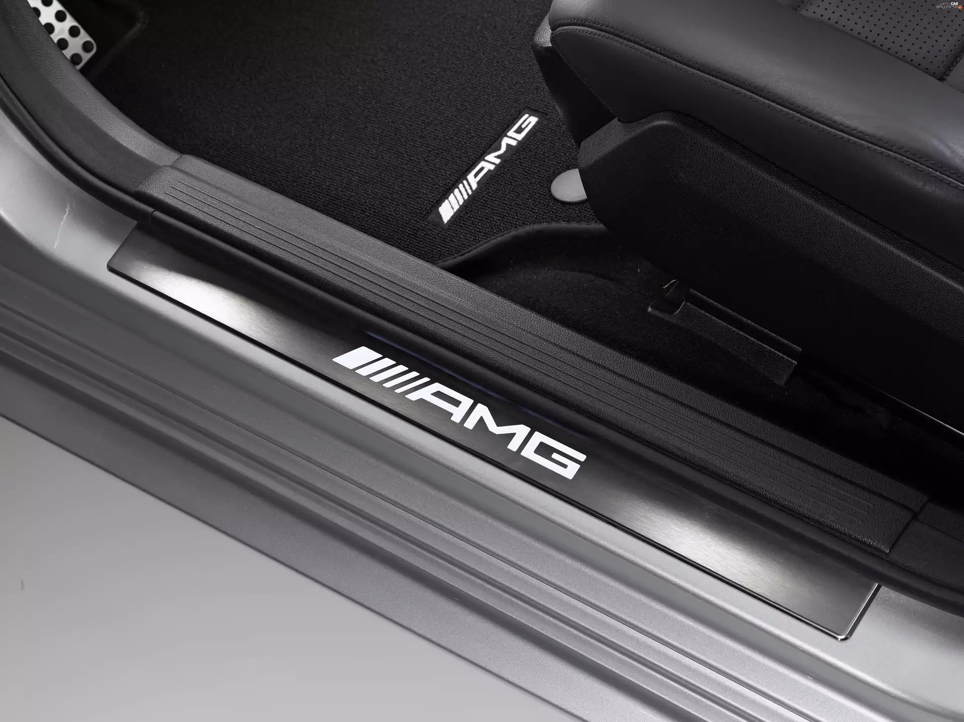 Mercedes Benz E63, sill, AMG, bar