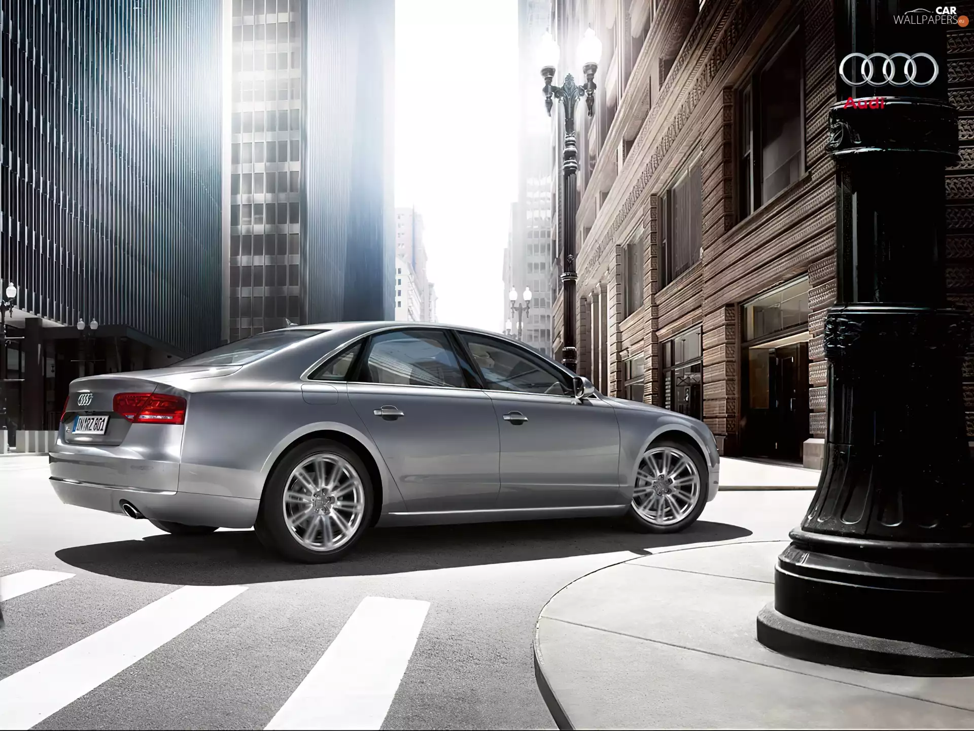 Town, Silver, Audi A8 D4