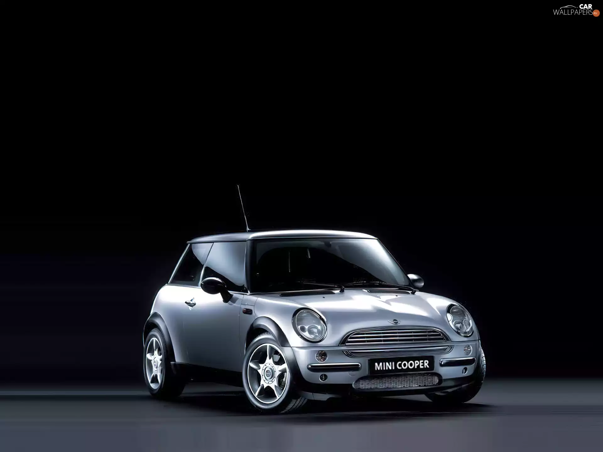 silver, Mini Cooper