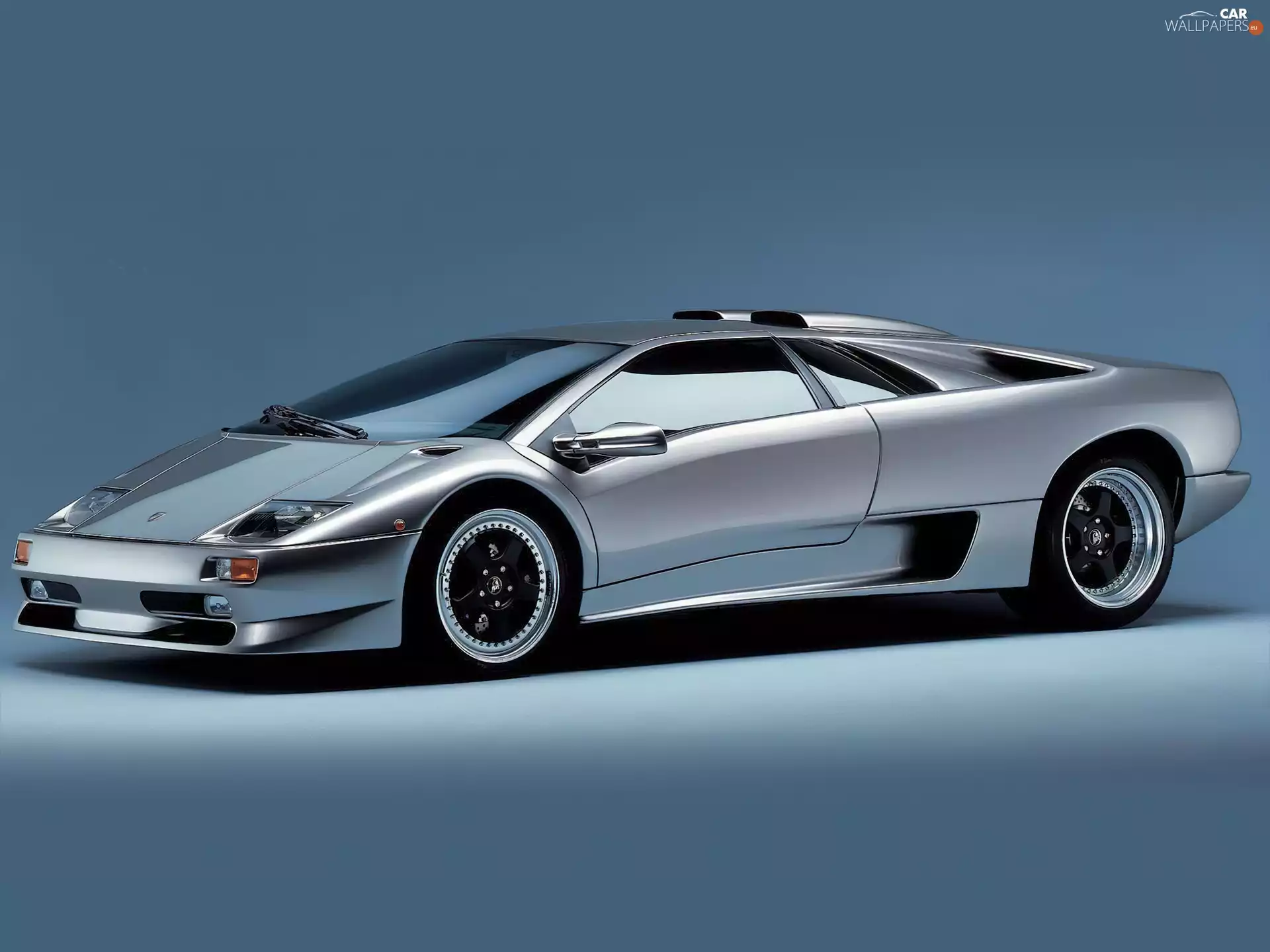 Silver, Lamborghini Diablo