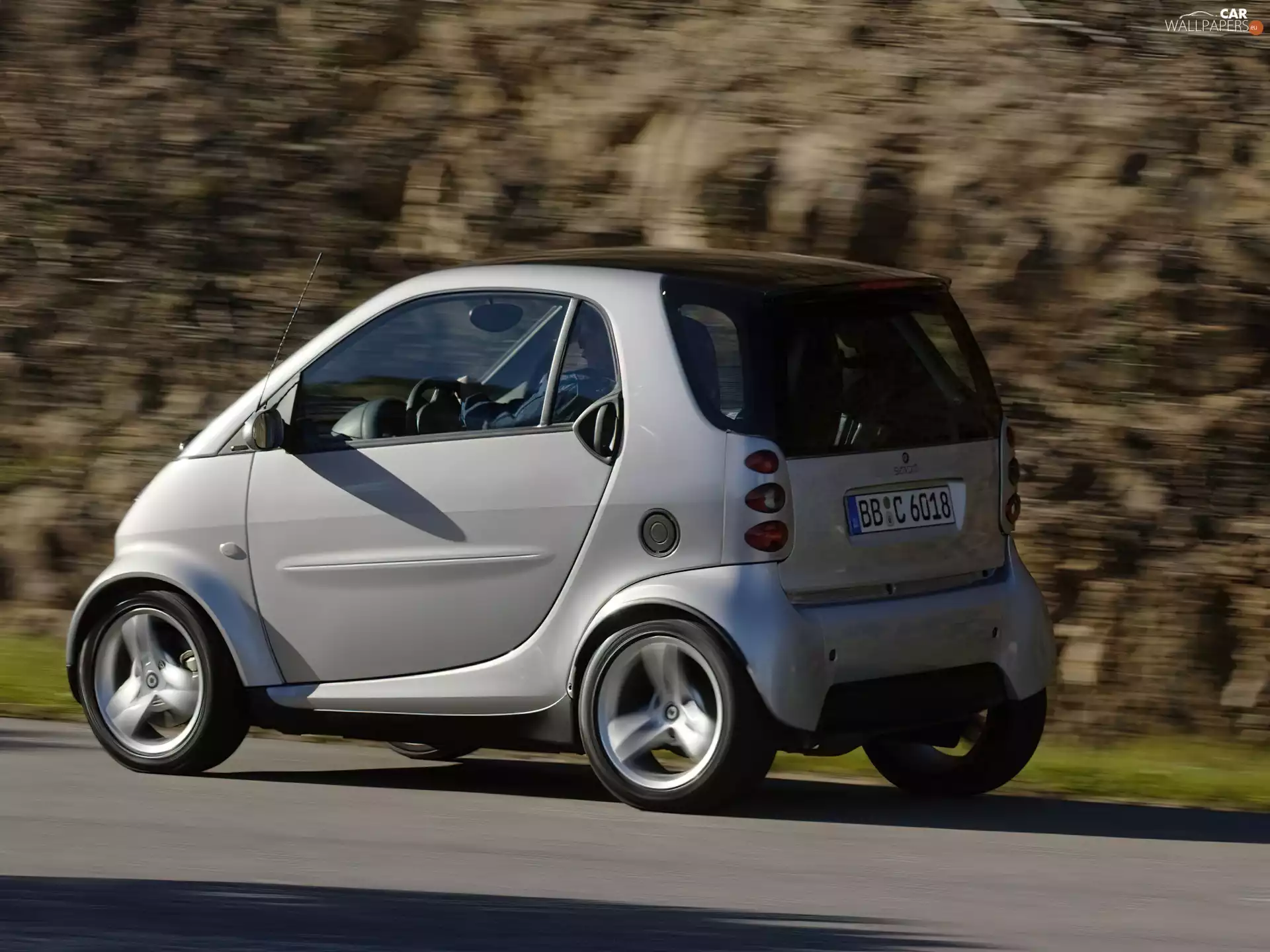 silver, Smart Fortwo