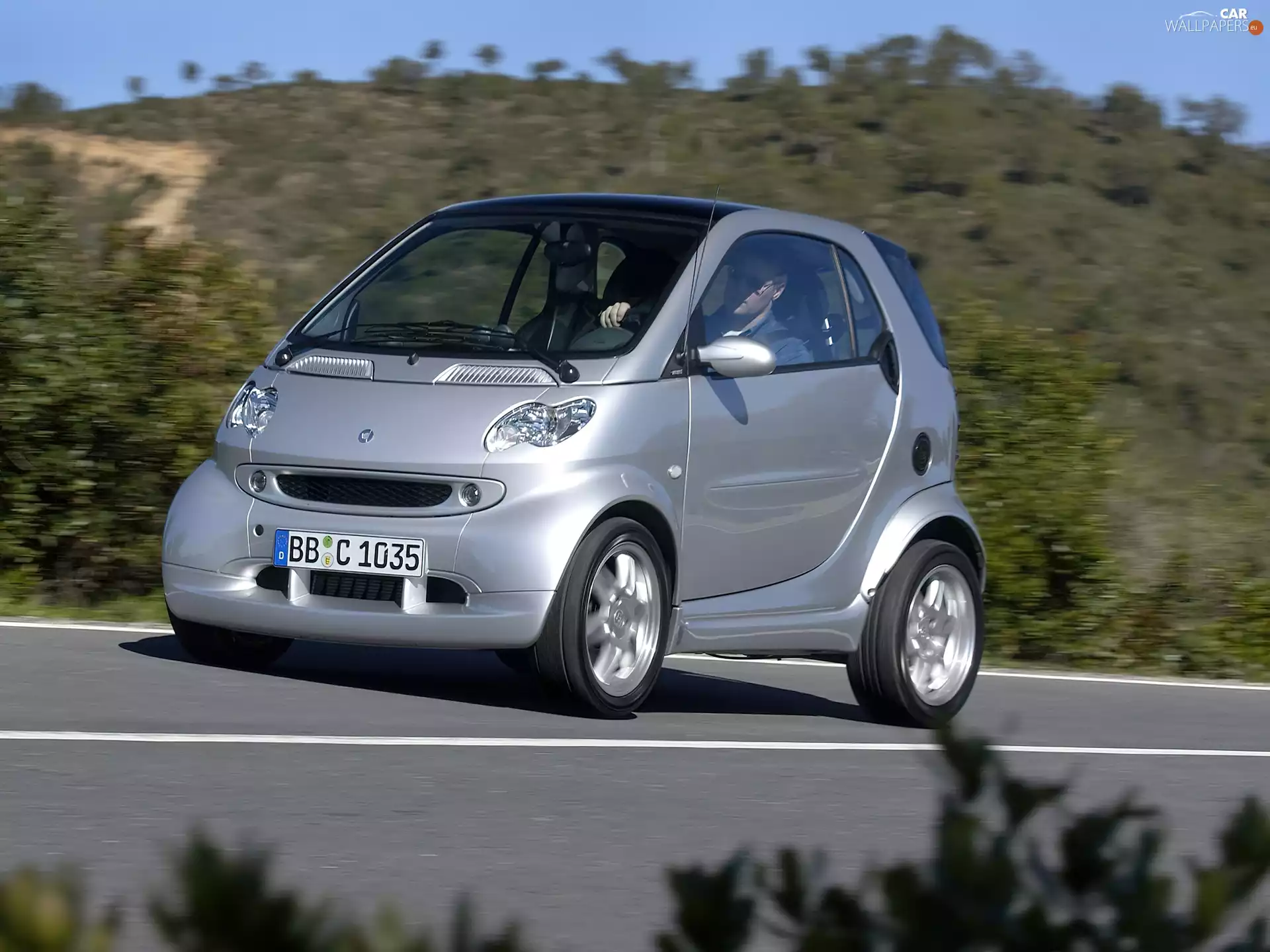 silver, Smart Fortwo