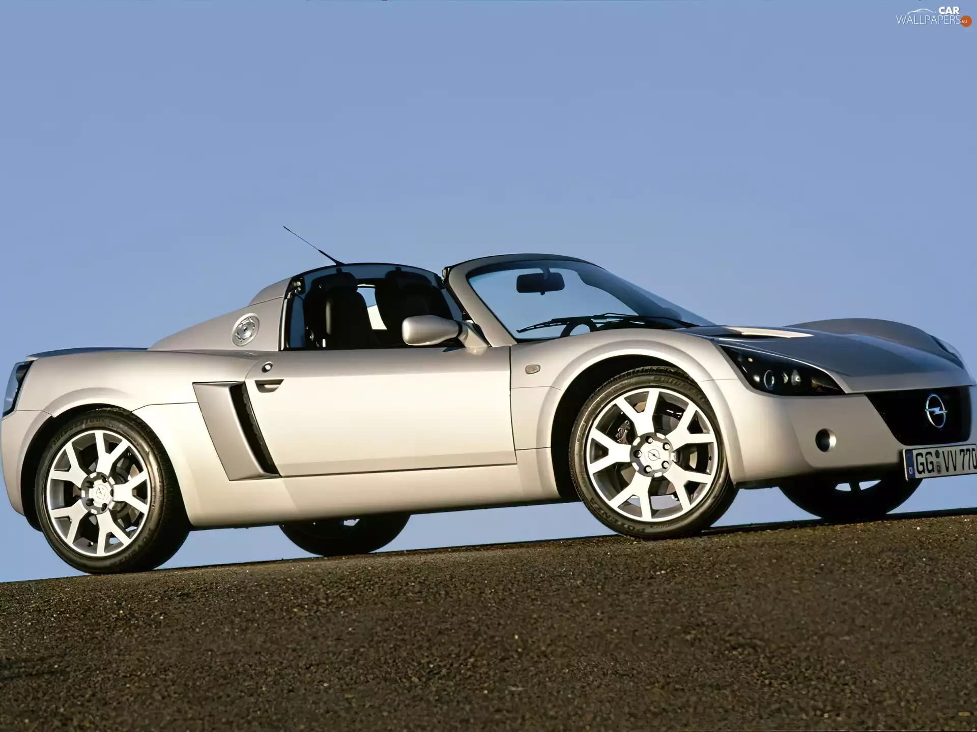 silver, Opel Speedster