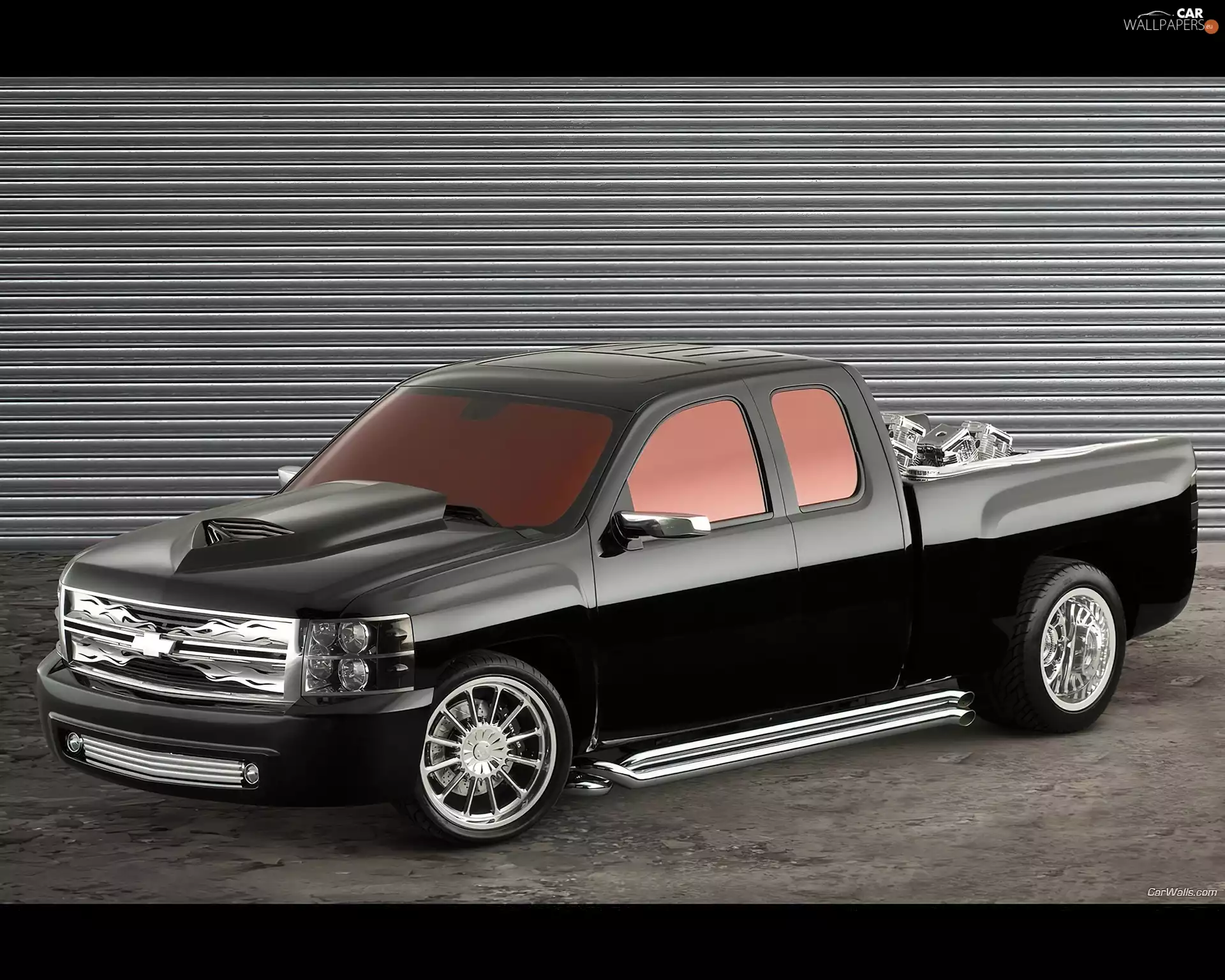 TUNING, Black, Chevrolet Silverado