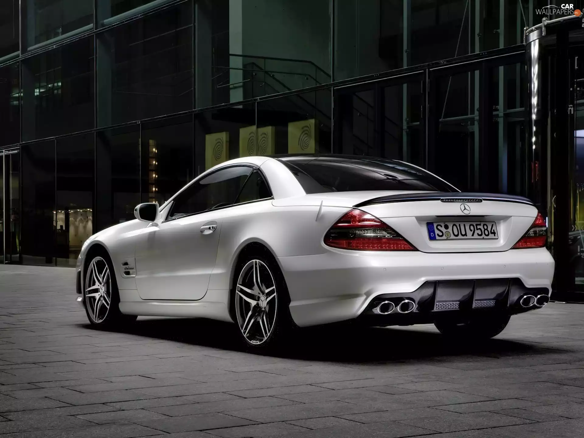 Mercedes SL63, tubing, exhaust, Diffuser