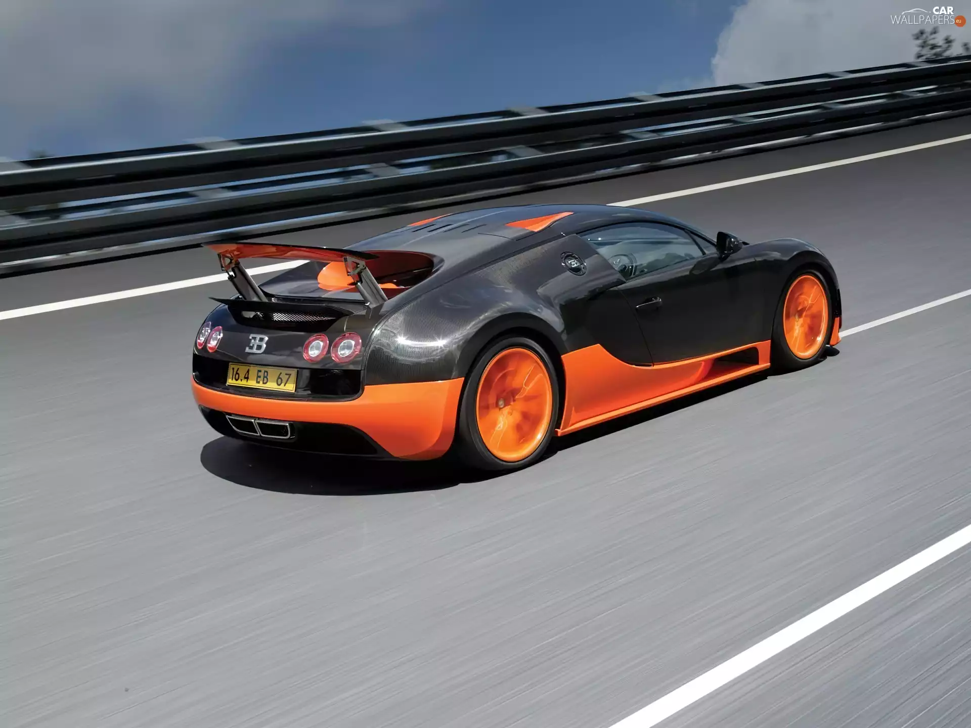 spoiler, Bugatti Veyron 16.4 Super Sport, sliding