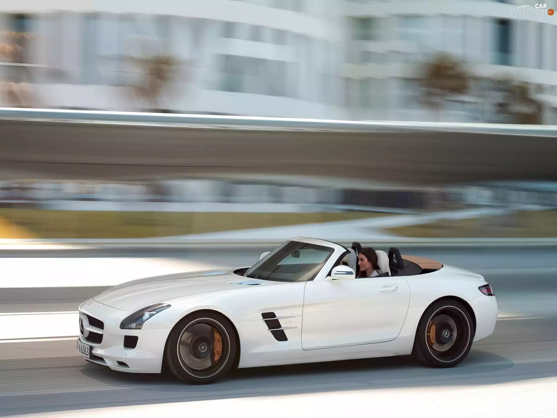Women, Mercedes-Benz SLS Roadster, AMG