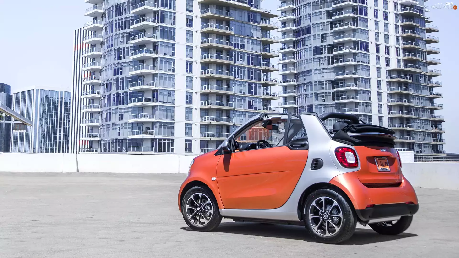 skyscrapers, Smart Fortwo Cabrio, 2017
