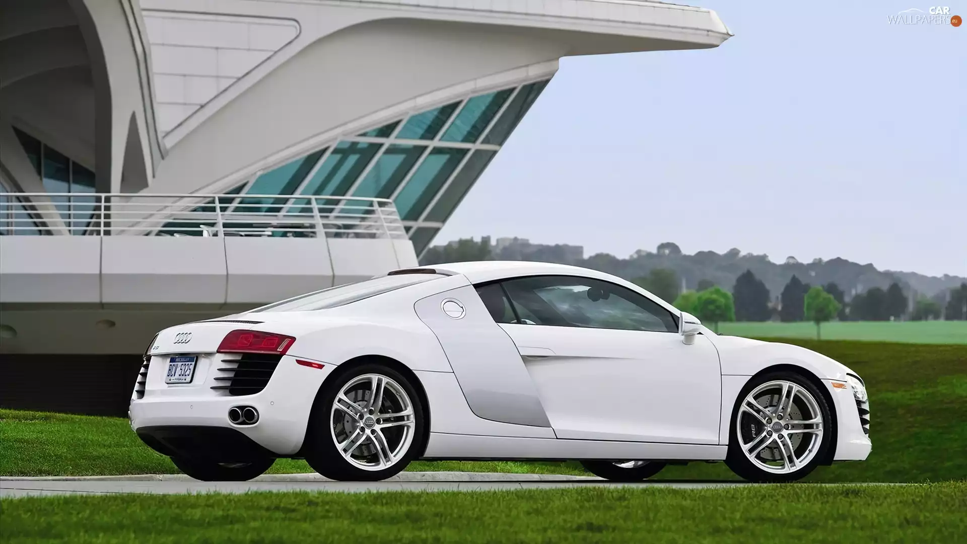 White, motor car, Sport games, Audi R8