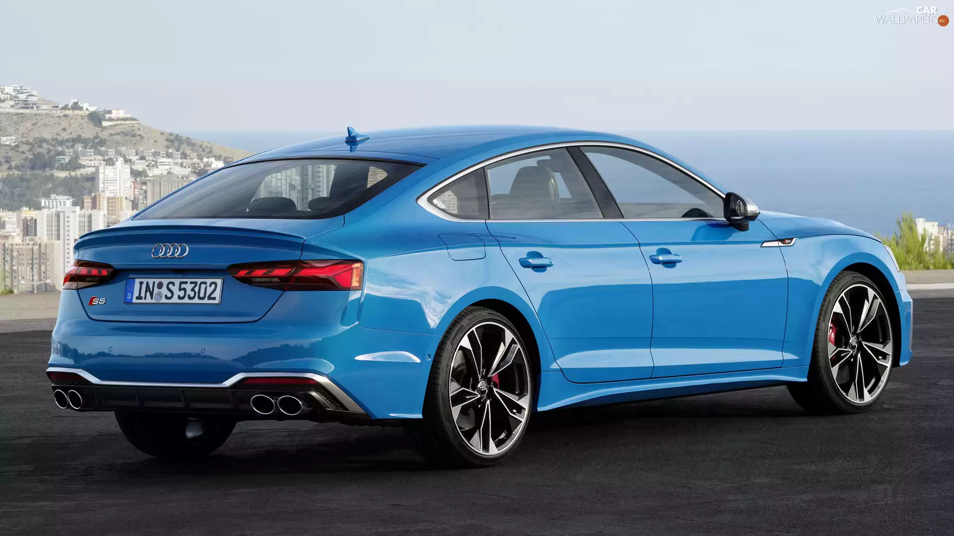Blue, Audi S5 Sportback