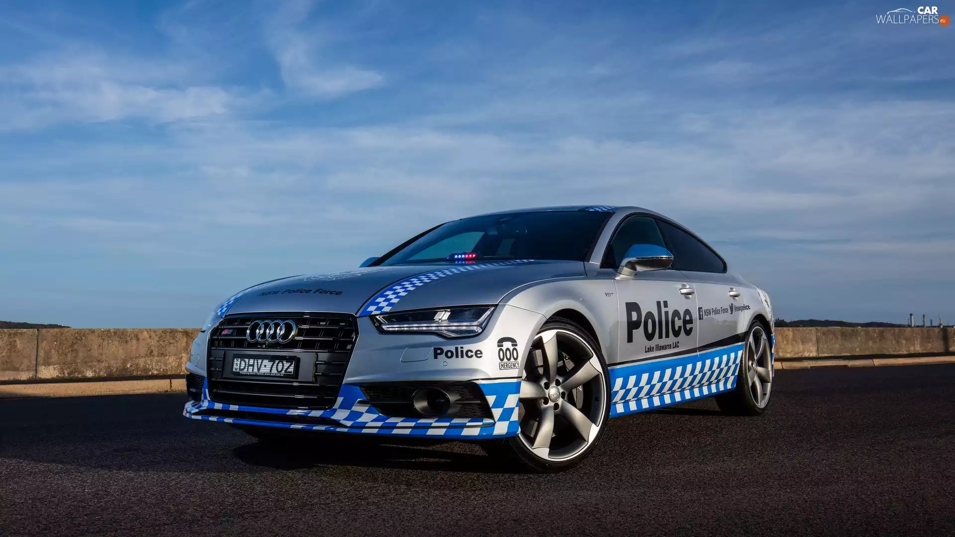 Automobile, Audi S7 Sportback, 2016, police