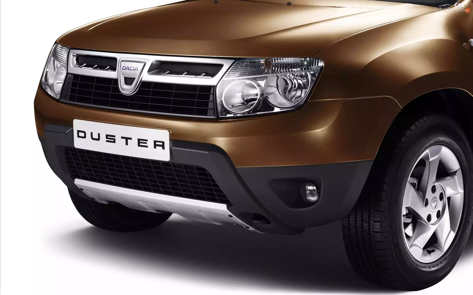 Front, spotlight, bumper, Dacia Duster