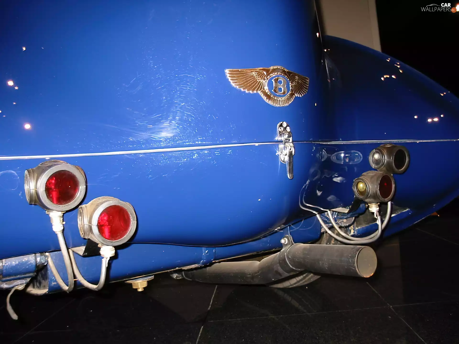 exhaust pipe, Bentley, stamp