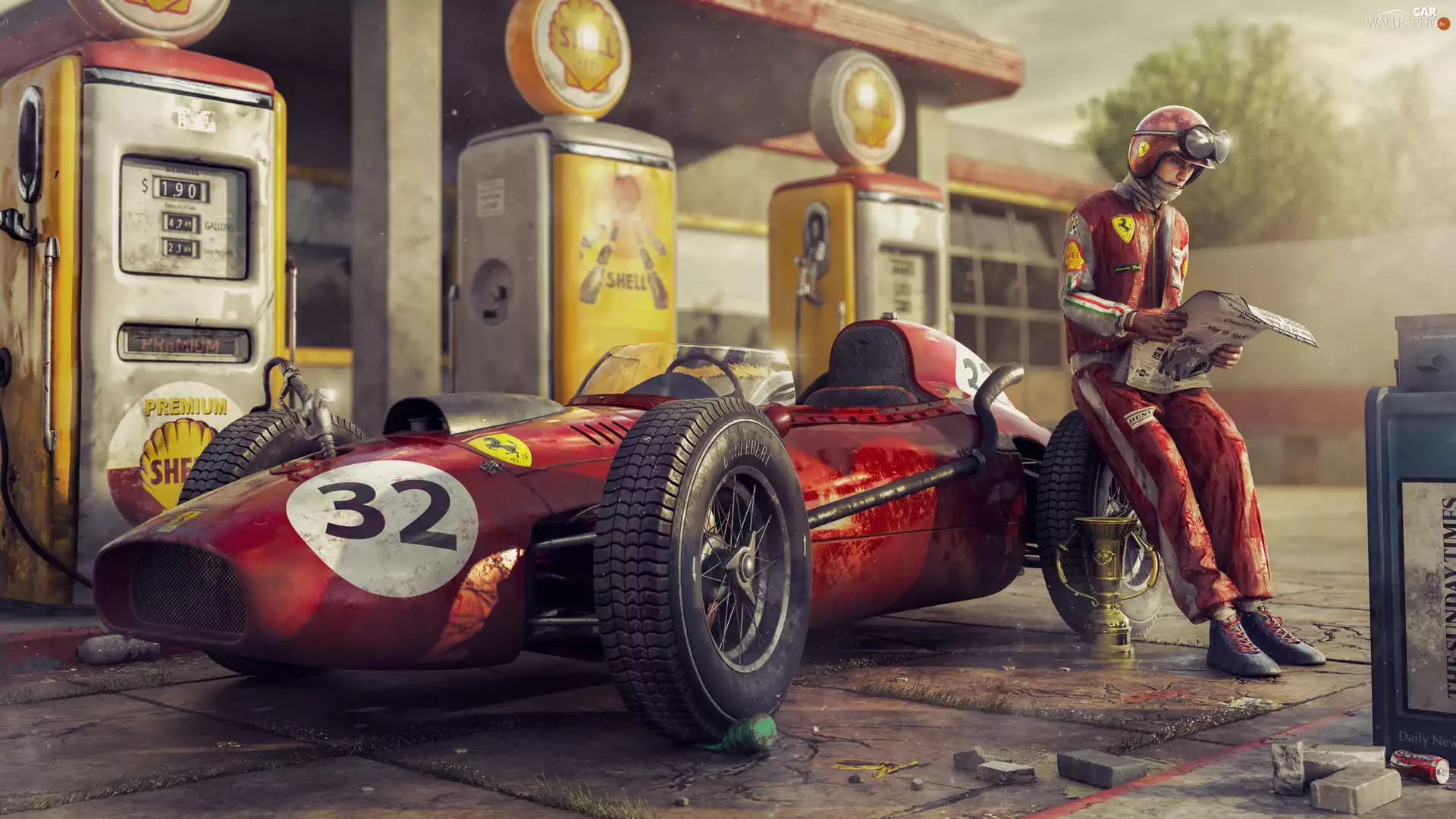 formula, bolide, station, station, driver, Ferrari