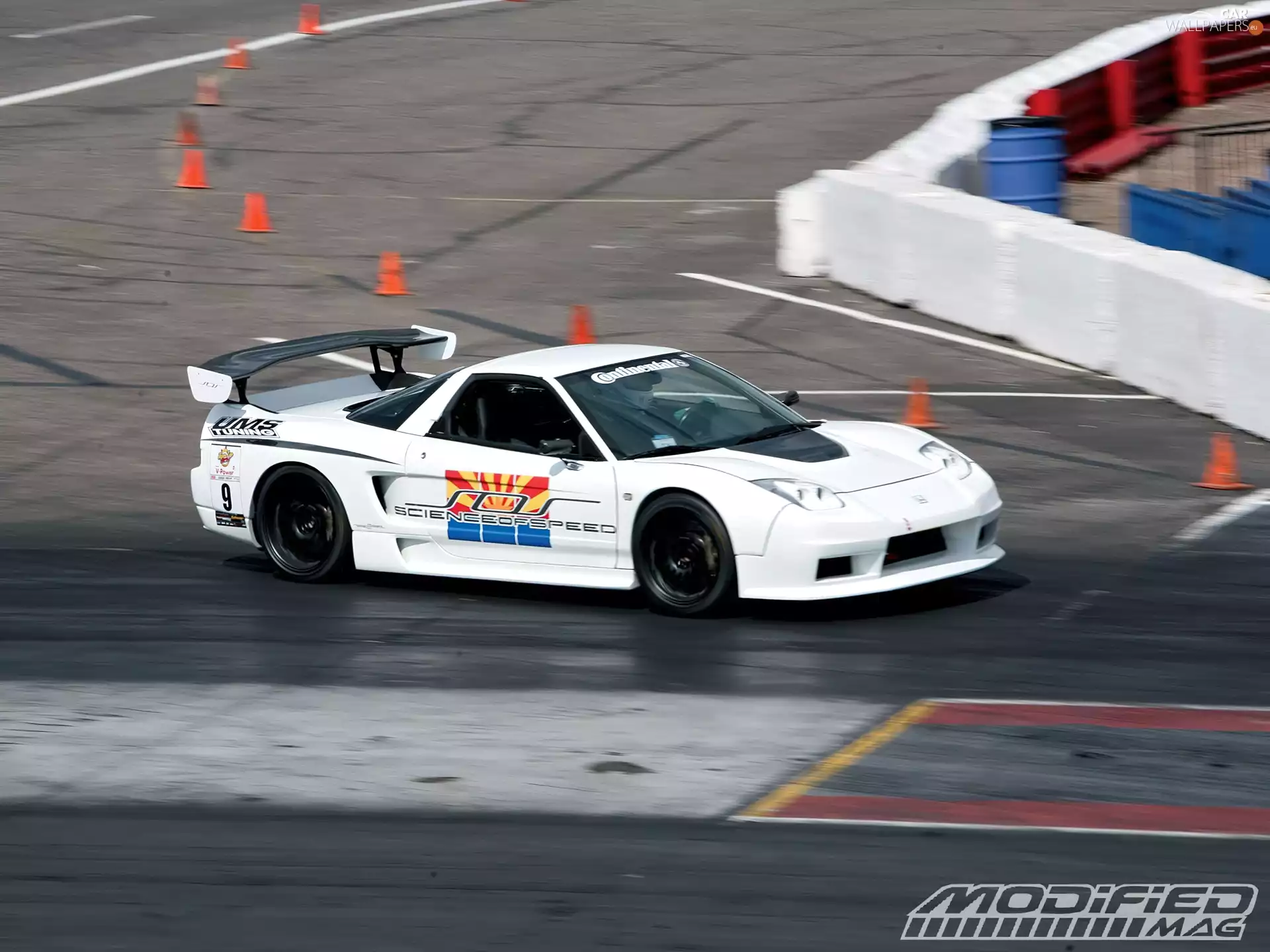 race, Acura NSX, stickers