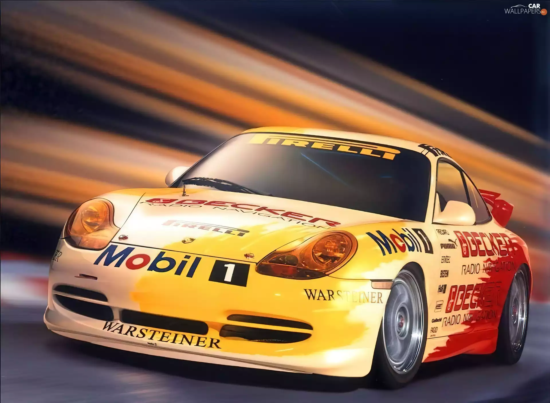 sponsors, Porsche 911, stickers