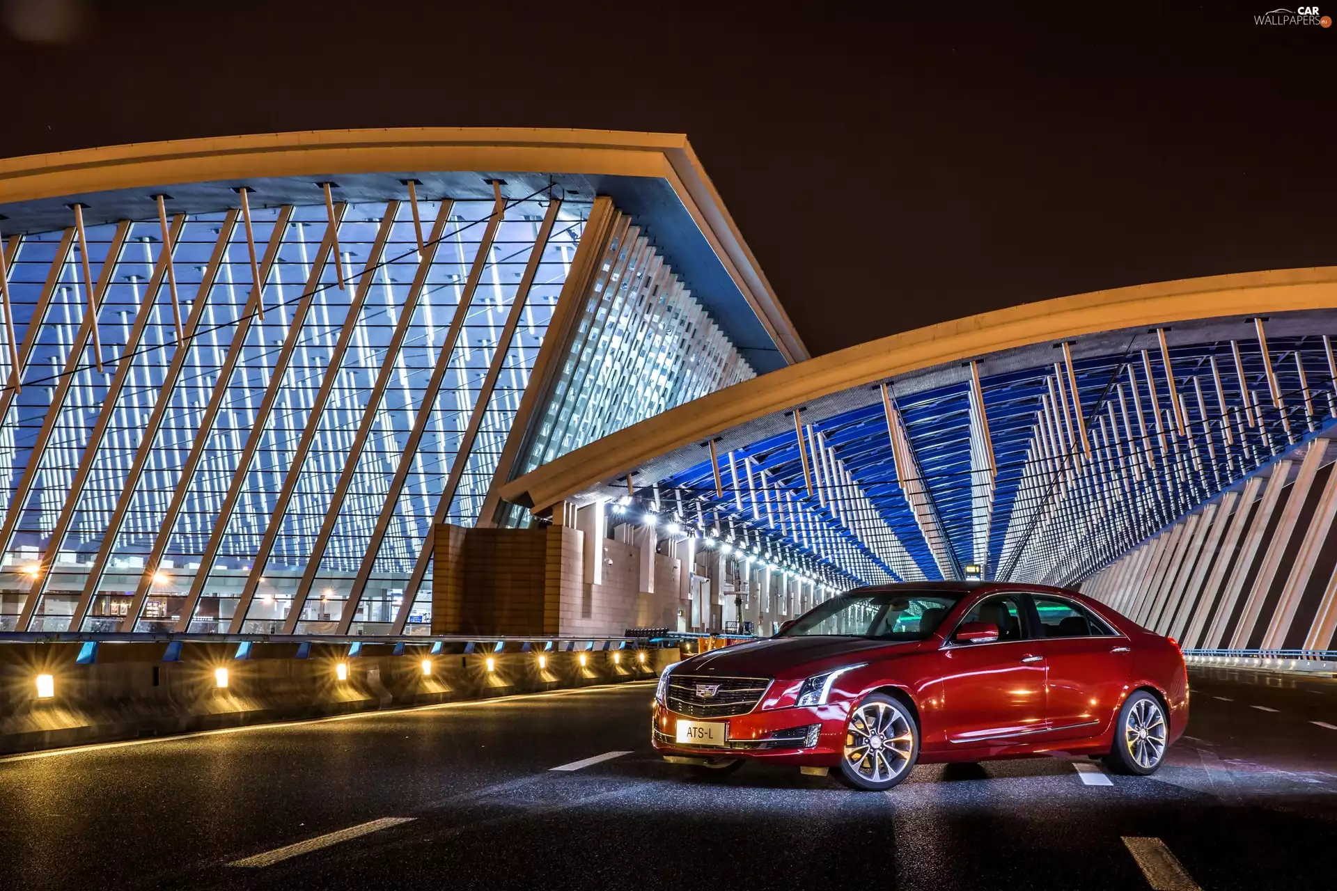 Cadillac ATS-L, Street, Buldings, 2015