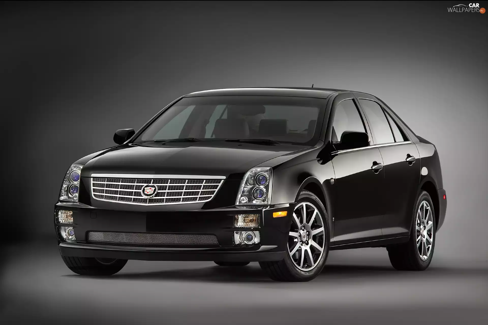 headlights, Black, Cadillac STS