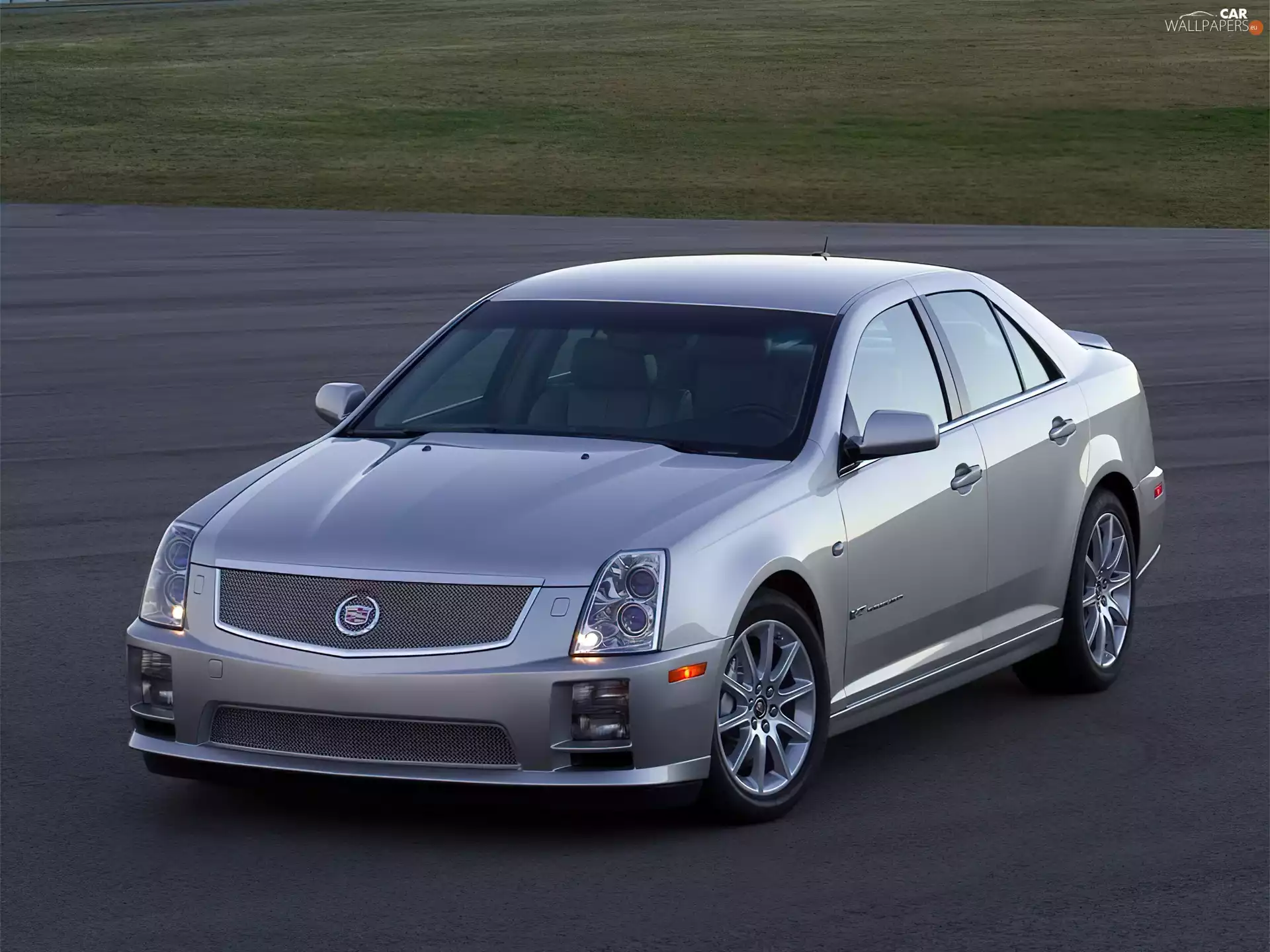 Limousine, silver, Cadillac STS