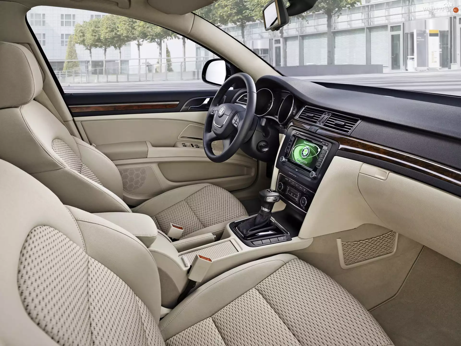seats, interior, Skoda Superb